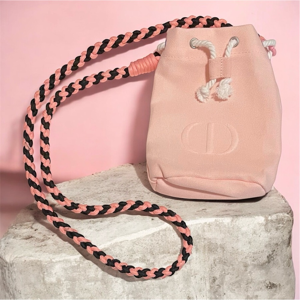 Dior Mini Pink Drawstring Bucket Bag